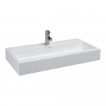 Praustuvas Laufen LIVING 1000x460x155 mm, baldinis, šlifuota apačia, su 1 anga maišytuvui viduryje 